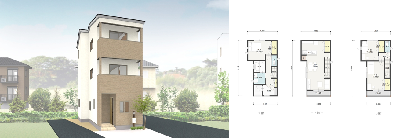 狭小住宅31坪プラン（PLAN-26）