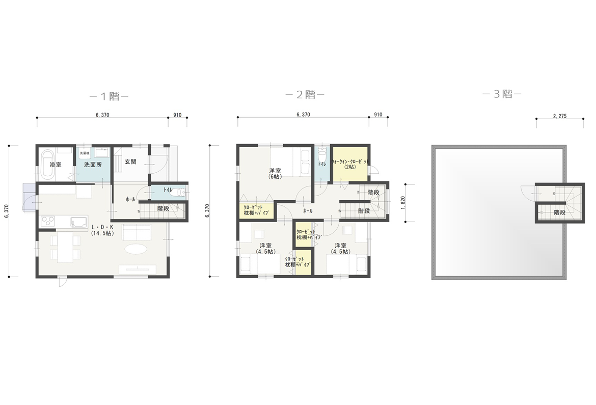 狭小住宅26坪プラン（PLAN-20）間取り